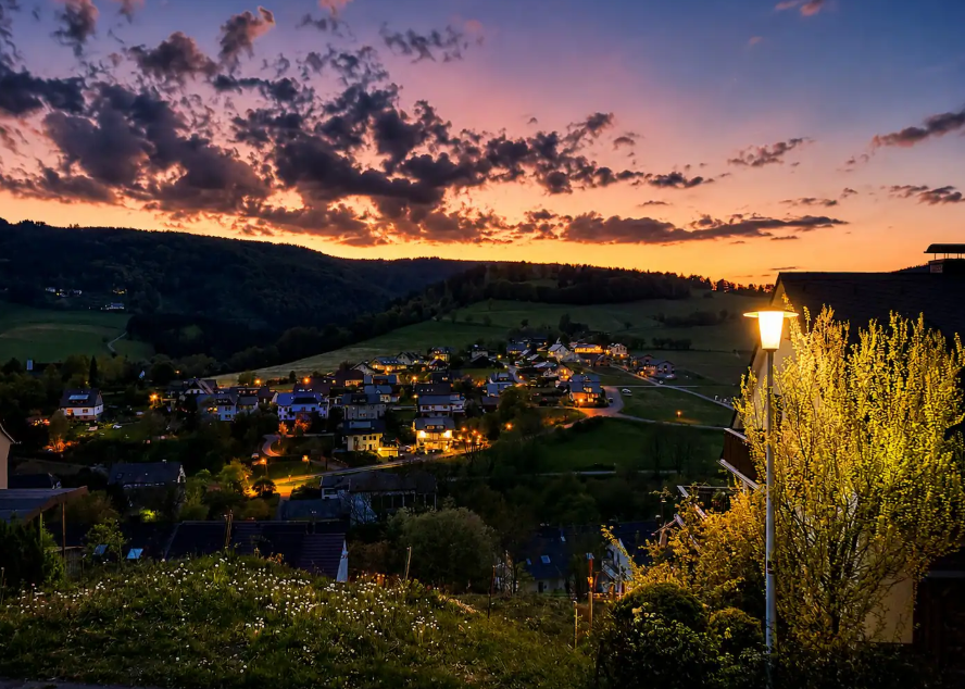 Abendlicher Blick über Schwalefeld